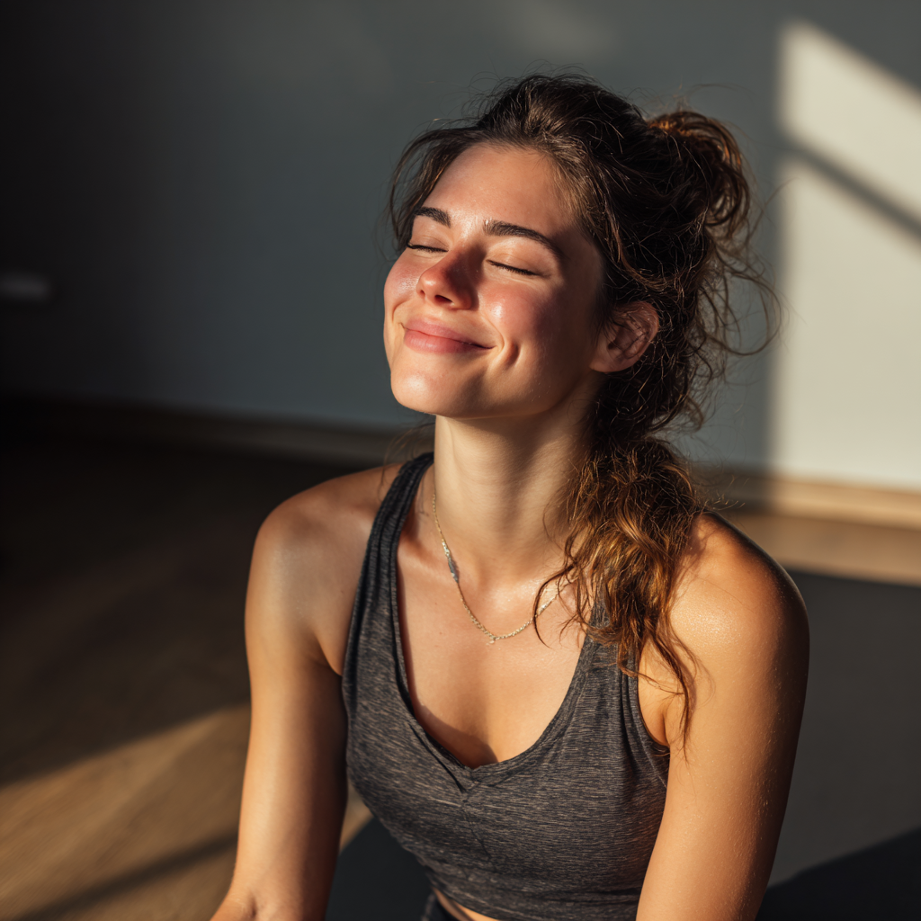 Mosolygós európai megjelenésű férfi középkorú, egészséges külsővel, természetes háttér előtt